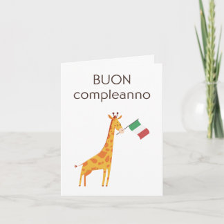 Carte d'anniversaire italienne - Buon compleanno