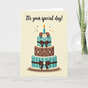 Carte d'anniversaire Ivory Bow