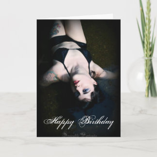 Carte d'anniversaire Jenn Martin (bikini noir)