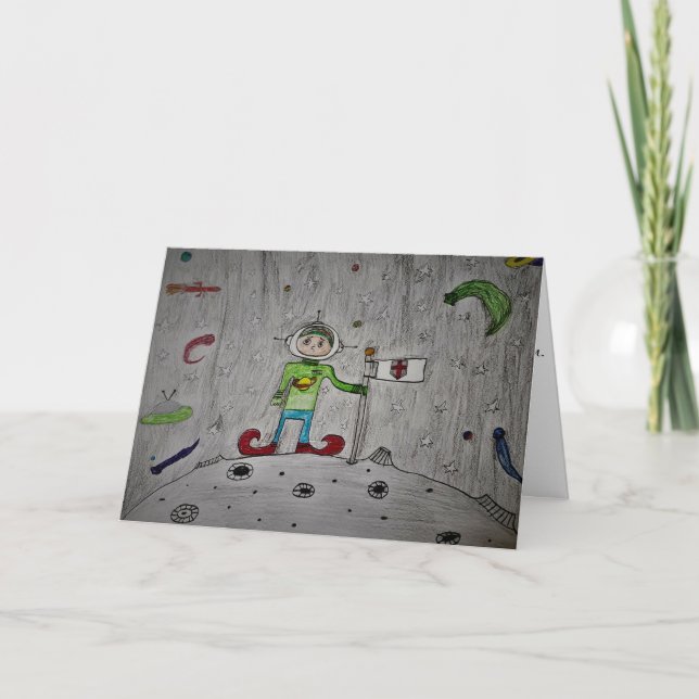 Carte d'anniversaire "Jimmy Taco's Space Expéditio (Devant)