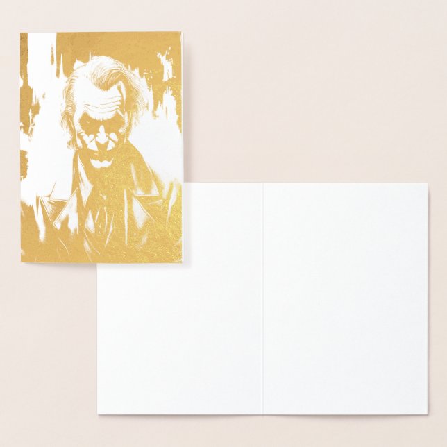 Carte d'anniversaire Joker gravée AJOUTEZ VOTRE TE (Affichage)