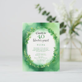 carte d'anniversaire jour de la saint patrick aqua