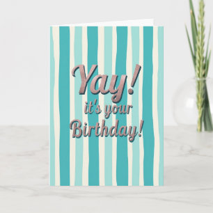 Carte d'anniversaire Joyeuse Brillante