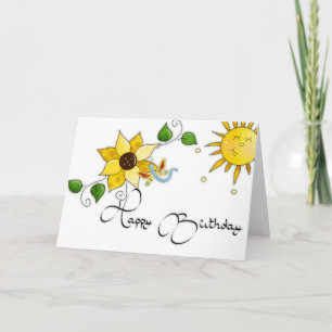 Carte d'anniversaire joyeuse de la libellule de to