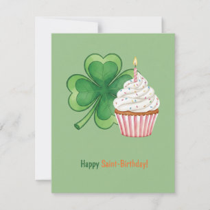 Carte d'anniversaire joyeuse de la Saint-Patrick