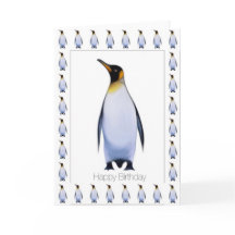 Carte d'anniversaire joyeuse de Penguin