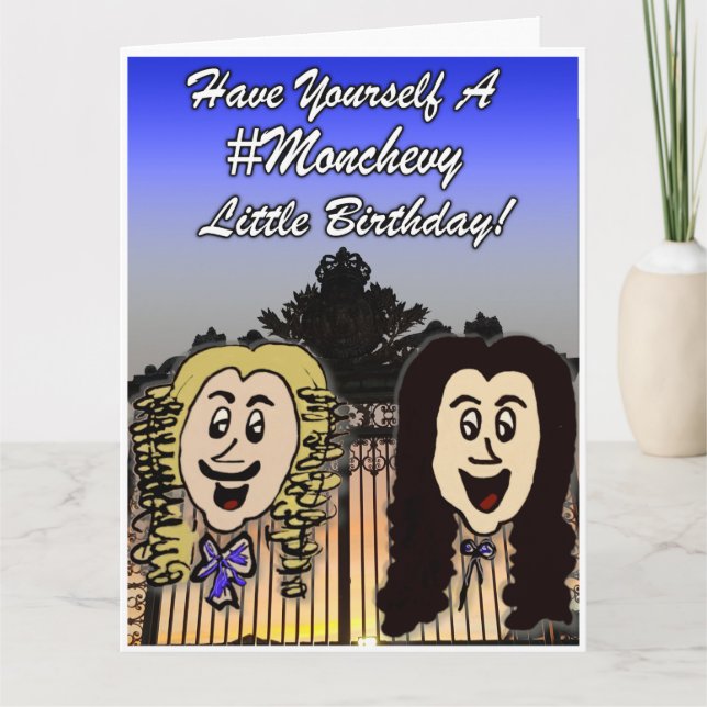 Carte d'anniversaire joyeuse de Versailles dessin  (Devant)