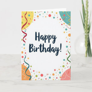 Carte d'anniversaire Joyeuse Explosion