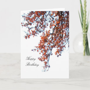 Carte d'anniversaire joyeuse pour les Feuilles cri