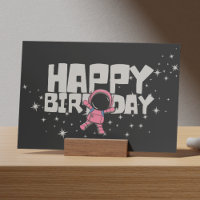 Carte d'anniversaire Joyeux Anniversaire Astronaut
