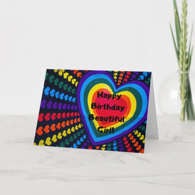 Carte d'anniversaire 'Joyeux anniversaire belle fi (Devant)