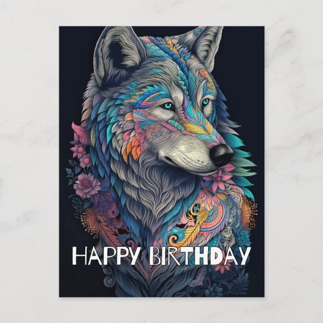 Carte d'anniversaire Joyeux Anniversaire Illustrat (Devant)