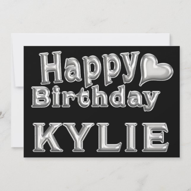 Carte d'anniversaire Joyeux Anniversaire Kylie ave (Devant)