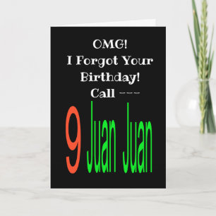 Carte d'anniversaire Juan Juan Belge 9