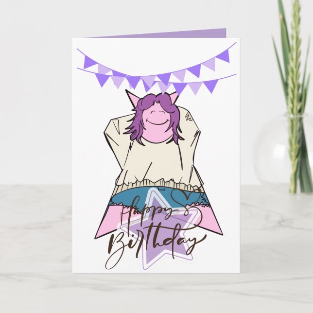 Carte d'anniversaire K-pop (Devant)