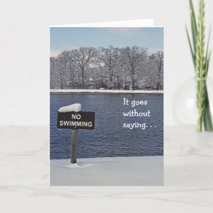 carte d'anniversaire/lac personnalisables entouré
