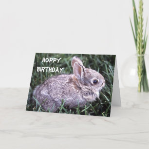 Carte d'anniversaire lapin lapin