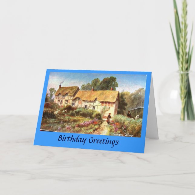 Carte d'anniversaire - Le chalet d'Anne Hathaway (Devant)