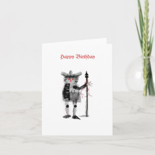 Carte d'anniversaire "Le Guerrier"