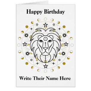 Carte d'anniversaire Leo Astrology du 23 juillet a
