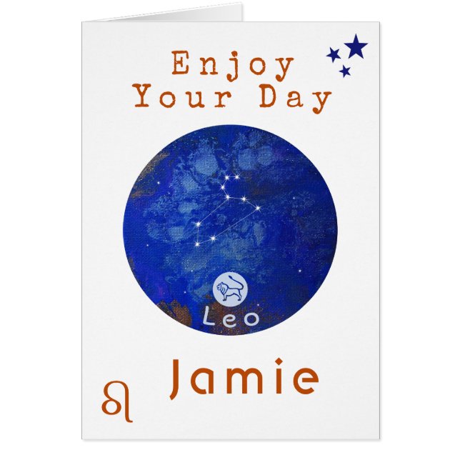Carte d'anniversaire Leo, Carte d'anniversaire Hor (Devant)