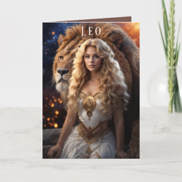 Carte d'anniversaire Leo Femme