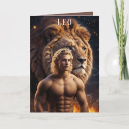 Carte d'anniversaire Leo Male
