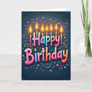 Carte d'anniversaire Lettre de bonbon doux