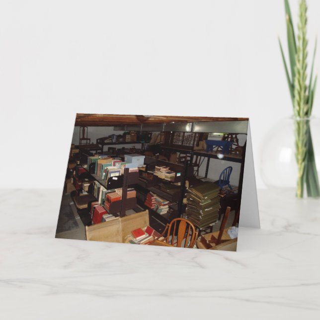 Carte d'anniversaire "Library Chruch Basement #2" (Devant)
