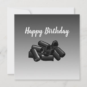 Carte d'anniversaire Licorice Flat Greeting