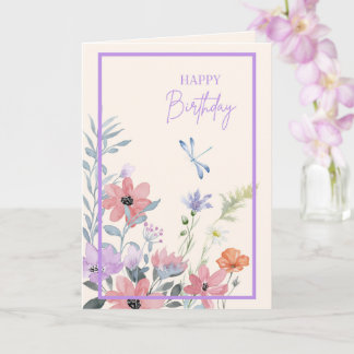 Carte d'anniversaire Lilac Garden
