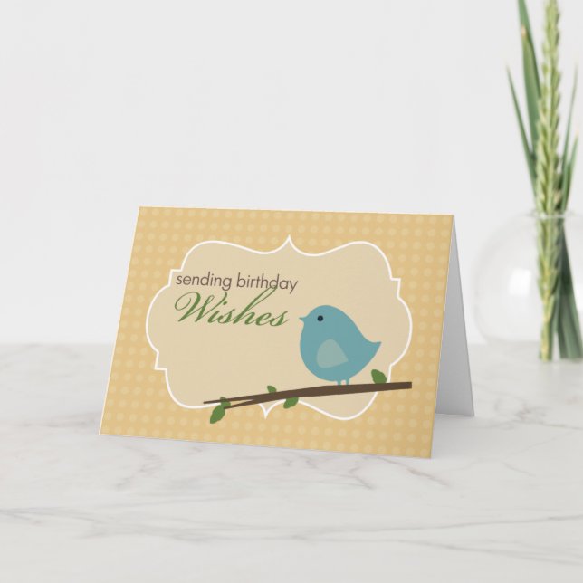 Carte d'anniversaire Little Blue Birthday (Devant)