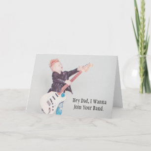 Carte d'anniversaire Little Rocker Guitarist