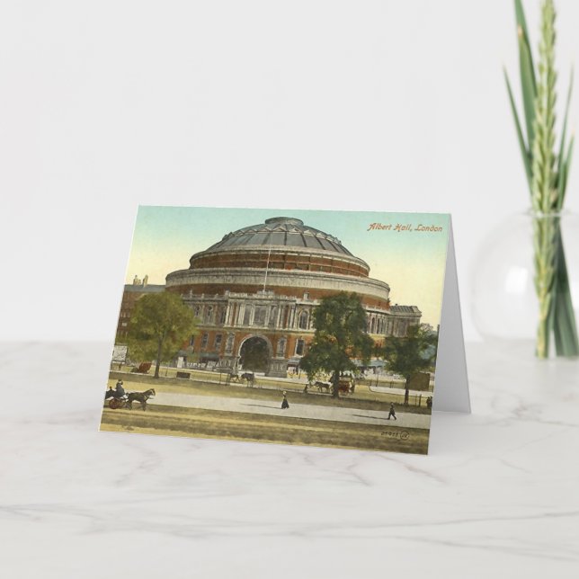 Carte d'anniversaire, Londres, Albert royal Hall (Devant)