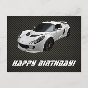Carte d'anniversaire Lotus Exige S personnalisable