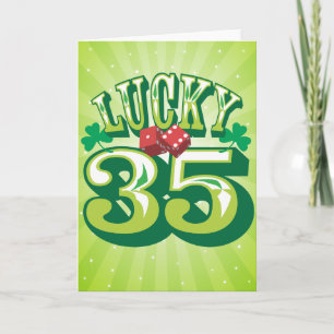 Carte d'anniversaire Lucky 35