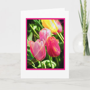 Carte d'anniversaire lumineuse et belle