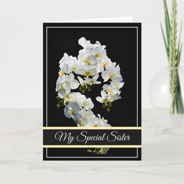 Carte d'anniversaire - Ma soeur spéciale (Devant)