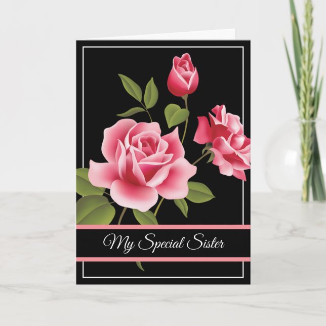 Carte d'anniversaire - Ma soeur spéciale (Devant)