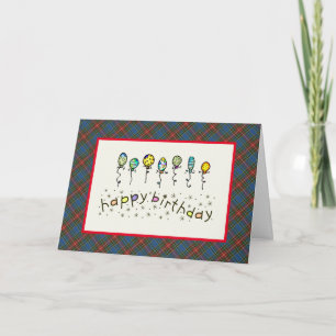 Carte d'anniversaire MacBeth Tartan