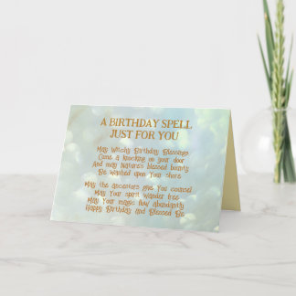Carte d'anniversaire magique