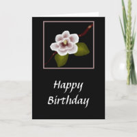 Carte d'anniversaire Magnolia (grande impression)