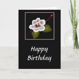 Carte d'anniversaire Magnolia (grande impression)