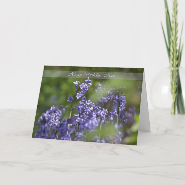 Carte d'anniversaire maman avec de belles cloches  (Devant)