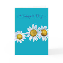 Carte d'anniversaire Marguerite Amusante