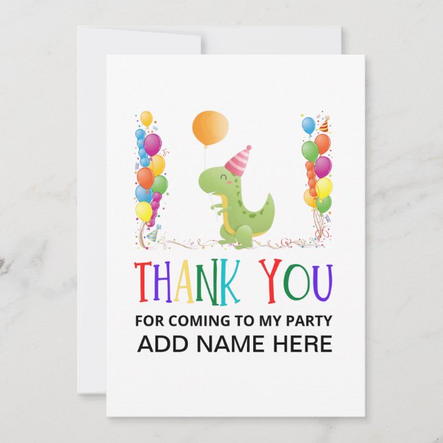 Carte d'anniversaire Merci (Devant)