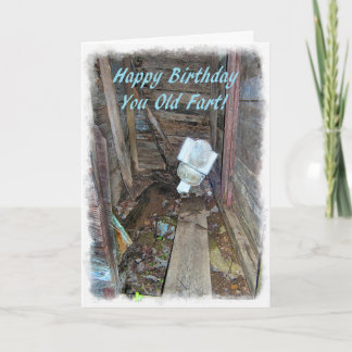 Carte d'anniversaire merdique