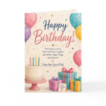 Carte d'anniversaire mignonne