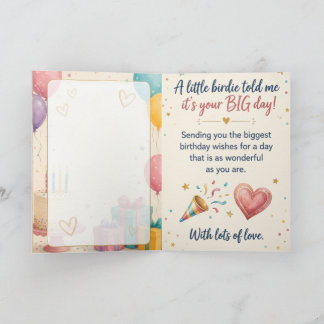 Carte d'anniversaire mignonne