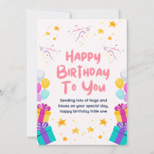 Carte d'anniversaire mignonne